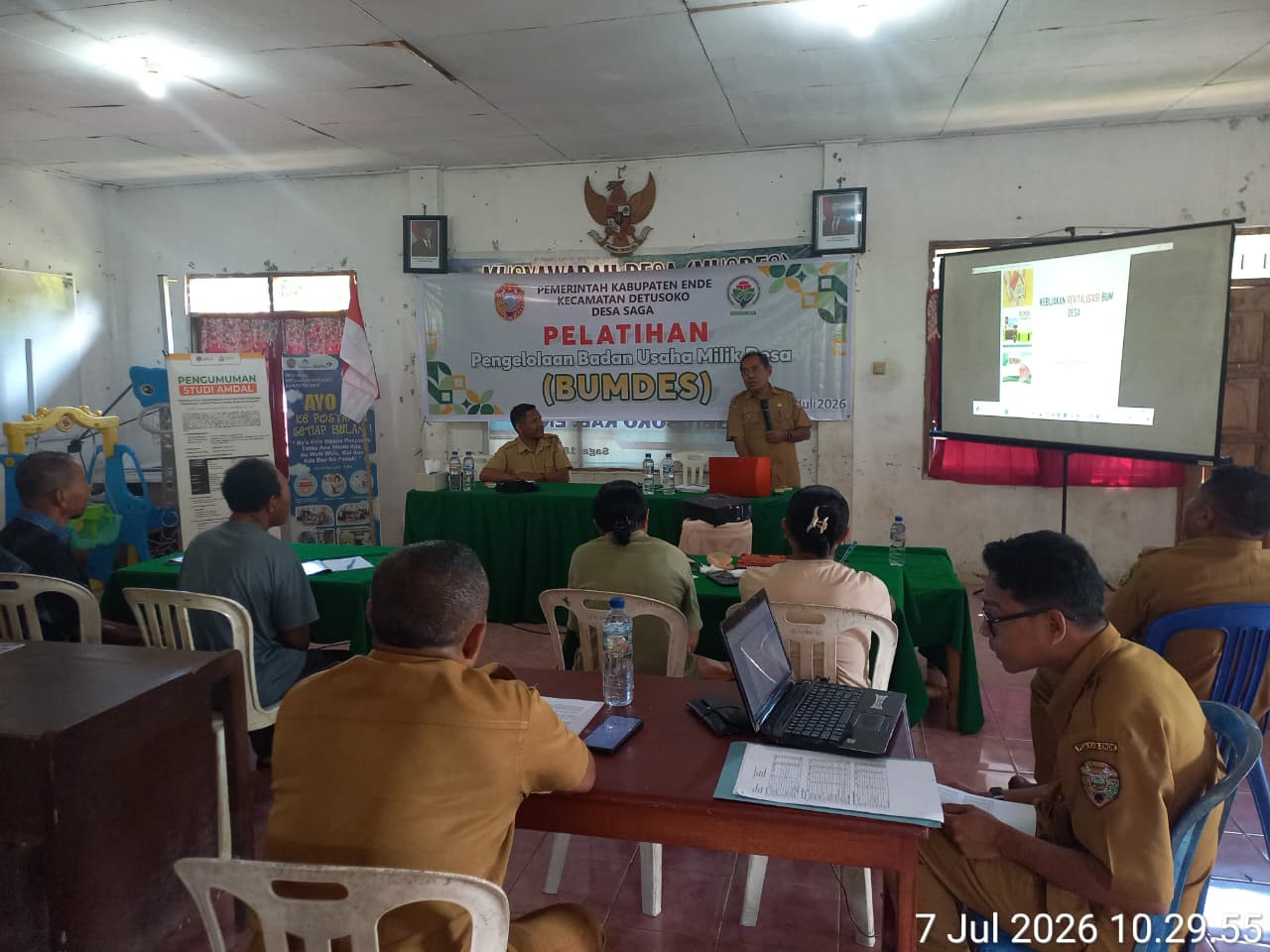 Pemdes Saga Tingkatkan Kapasitas Pengelolaan BUMDes Saga Mandiri